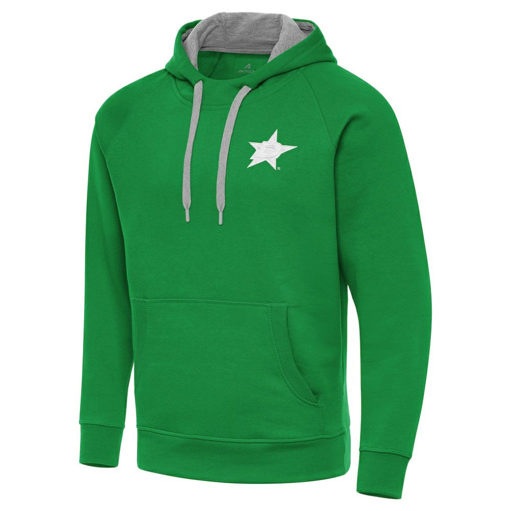 NHL Dallas Stars Antigua St. Patrick's Day Victory Pullover Hoodie - Kelly Green