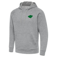 NHL Minnesota Wild Antigua St. Patrick's Day Victory Pullover Hoodie - Heather Gray