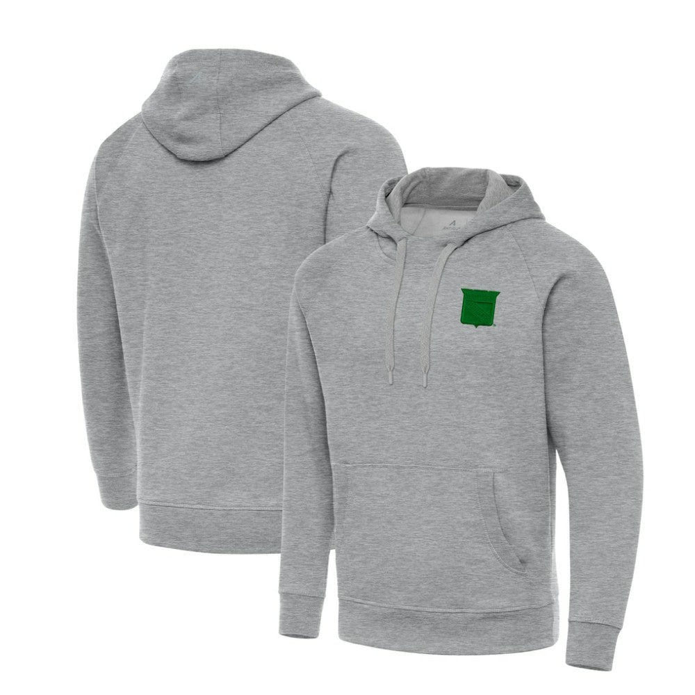 NHL New York Rangers Antigua St. Patrick's Day Victory Pullover Hoodie - Heather Gray