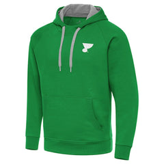NHL St. Louis Blues Antigua St. Patrick's Day Victory Pullover Hoodie - Kelly Green