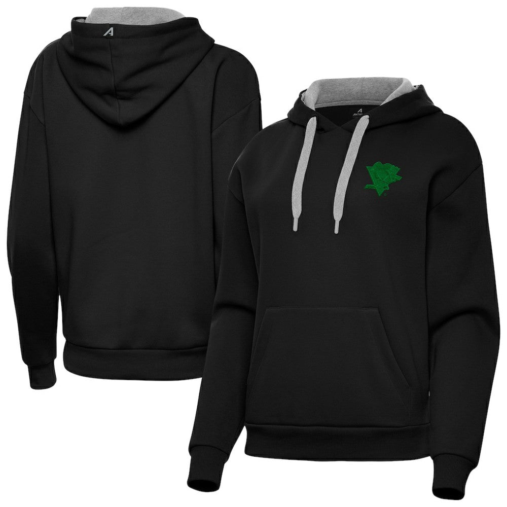 NHL Pittsburgh Penguins Antigua Women's St. Patrick's Day Victory Pullover Hoodie - Black