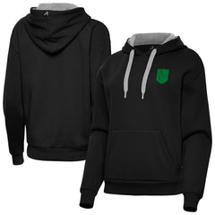 NHL Vegas Golden Knights Antigua Women's St. Patrick's Day Victory Pullover Hoodie - Black