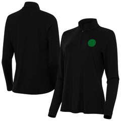 NHL Boston Bruins Antigua Women's St. Patrick's Day Intent Quarter-Zip Performance Pullover - Black