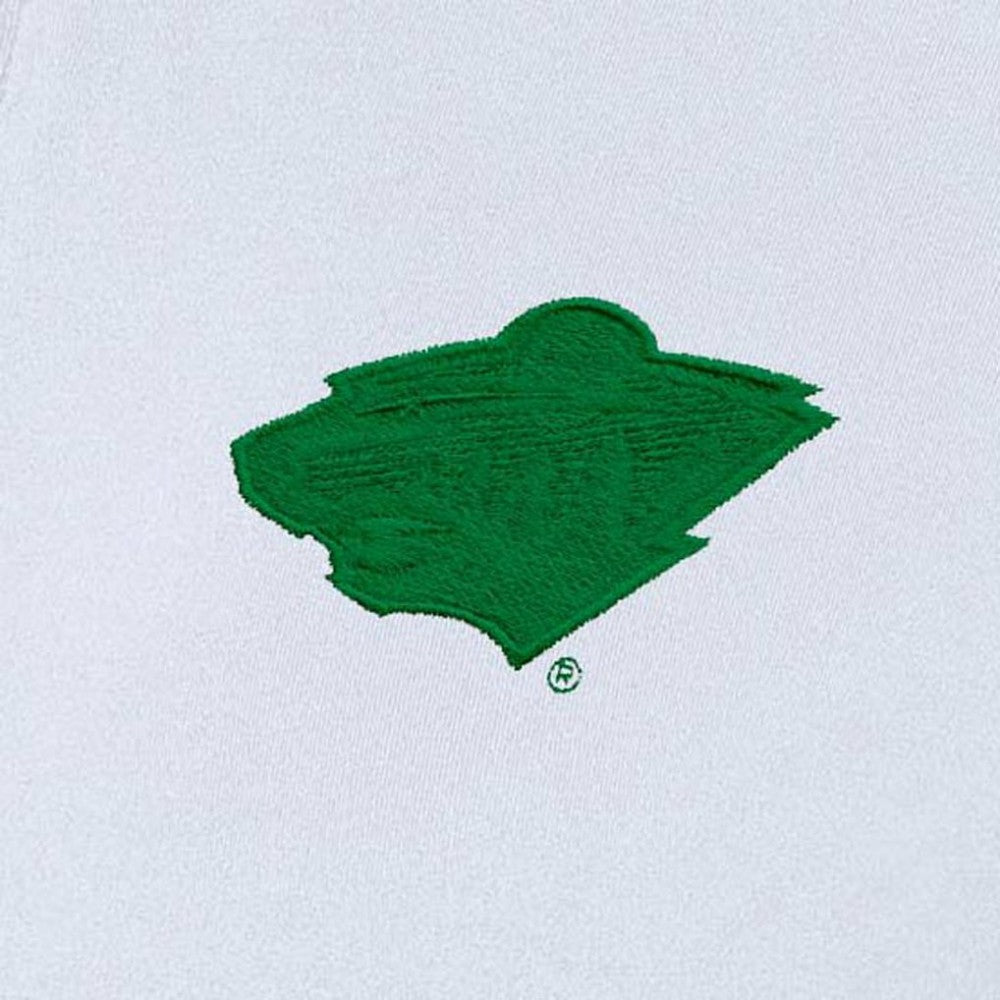 NHL Minnesota Wild Antigua Women's St. Patrick's Day Intent Quarter-Zip Performance Pullover - White