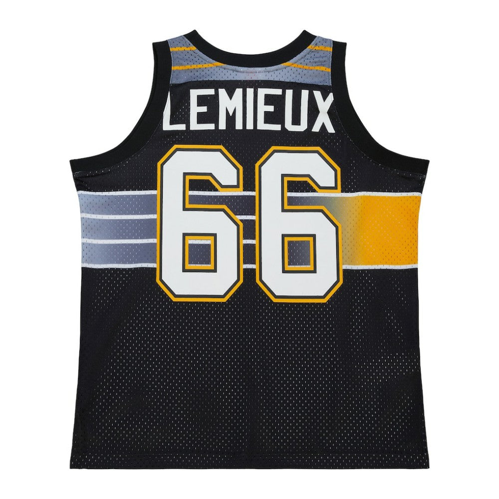 NHL Mario Lemieux Pittsburgh Penguins Mitchell & Ness Unisex Maxxed Out Fashion Basketball Jersey - Black