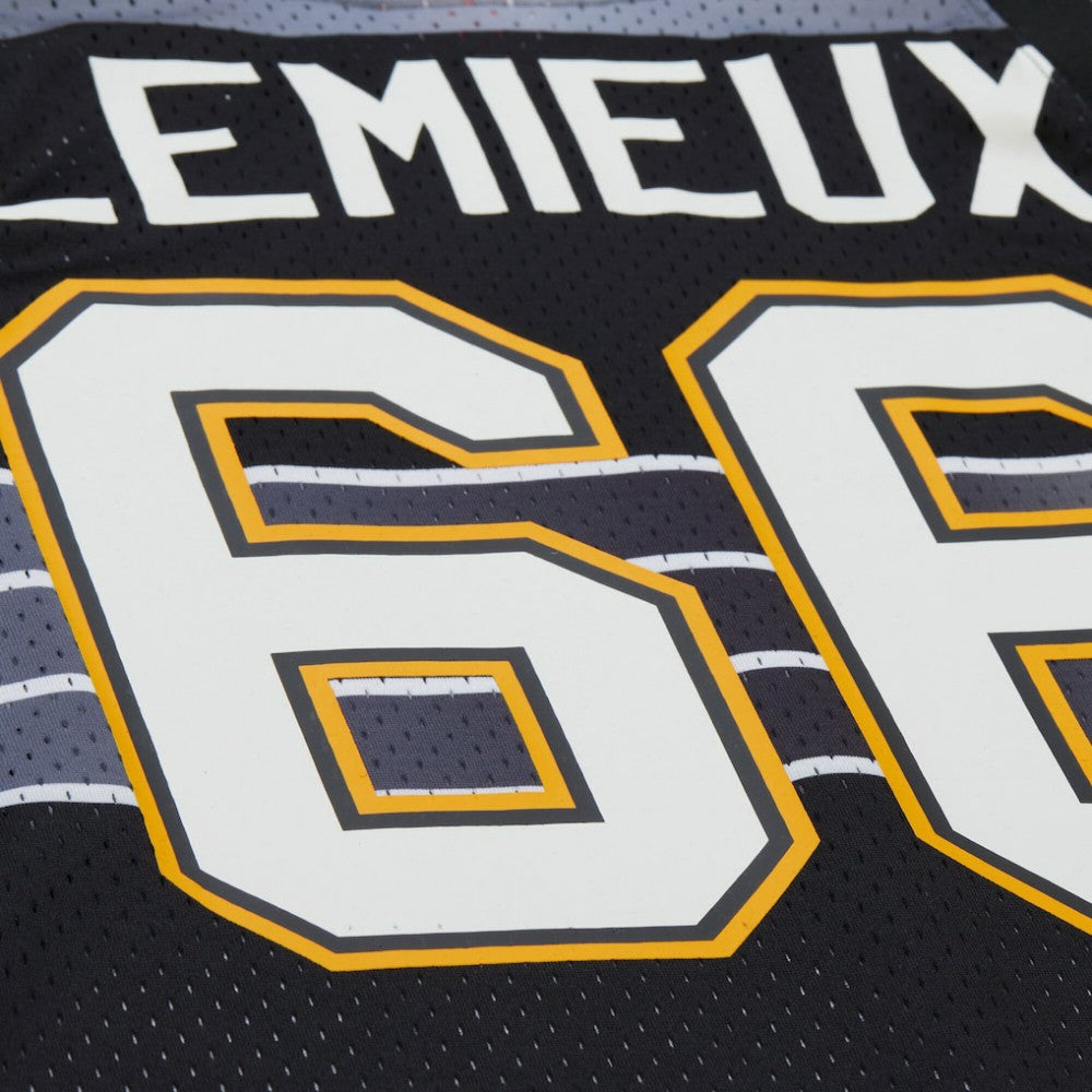 NHL Mario Lemieux Pittsburgh Penguins Mitchell & Ness Unisex Maxxed Out Fashion Basketball Jersey - Black