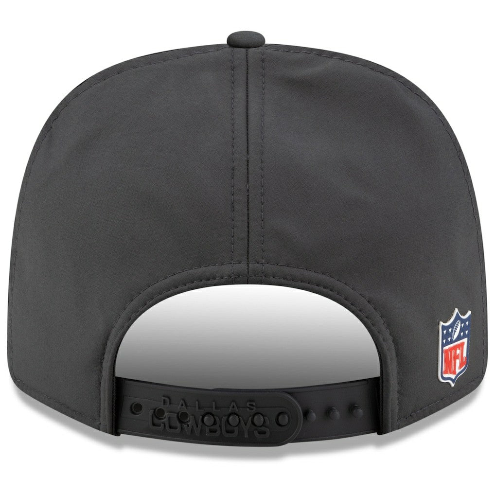 Dallas Cowboys New Era 2025 Sideline Cold Weather Split Panel 9FIFTY Snapback Hat Charcoal