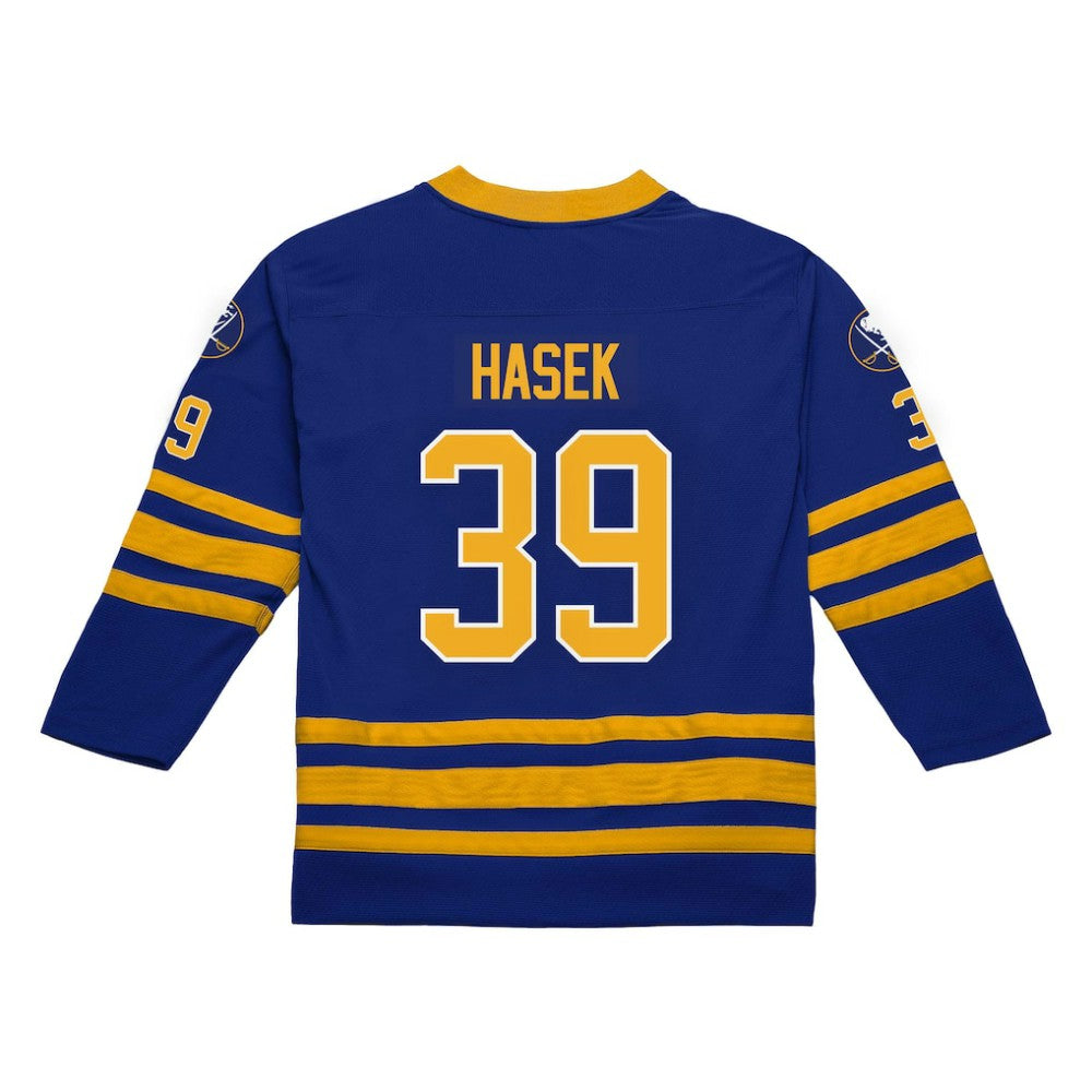 NHL Dominik Hasek Buffalo Sabres Mitchell & Ness 1995-96 Power Play Jersey - Royal