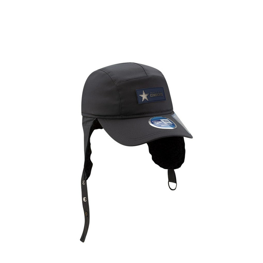 Dallas Cowboys New Era 2025 Sideline Cold Weather Runner Dog Ear Adjustable Hat Charcoal