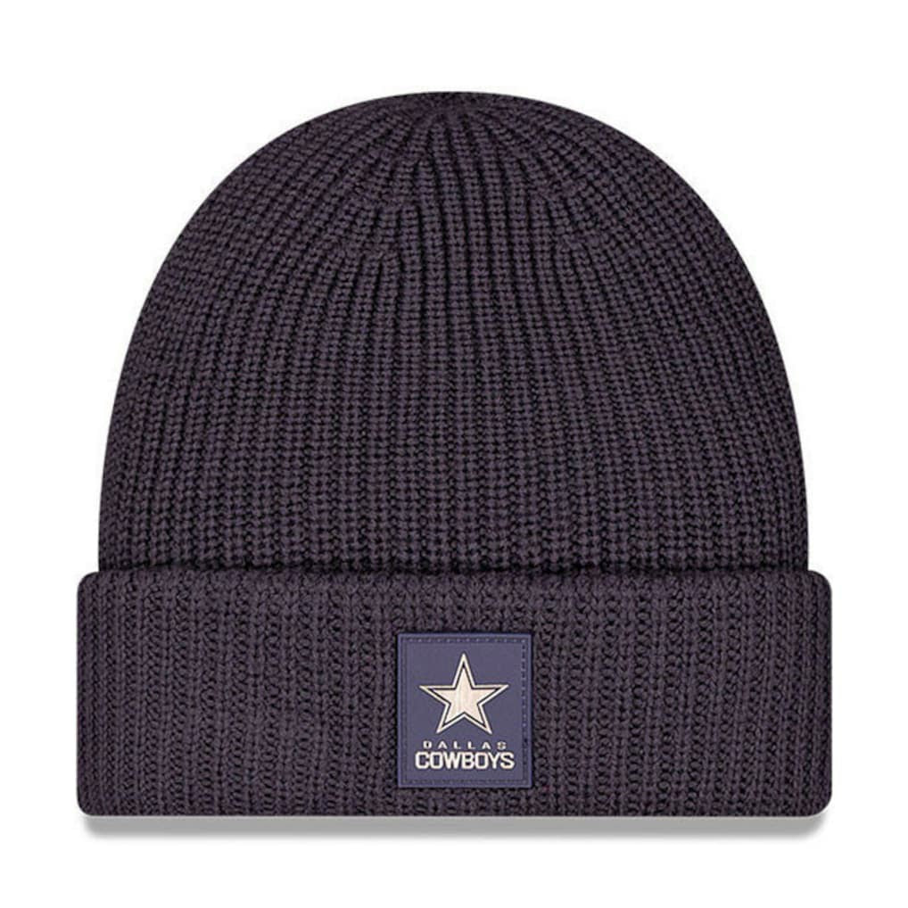 Dallas Cowboys New Era 2025 Sideline Cold Weather Cuffed Knit Hat Charcoal