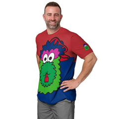 Philadelphia Phillies FOCO Big Logo Mascot T-Shirt - Red/Royal T-shirts