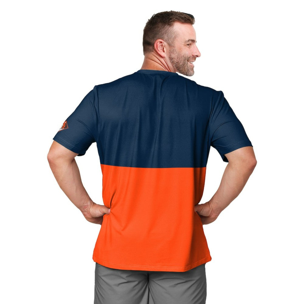 Detroit Tigers FOCO Big Logo Mascot T-Shirt - Navy/Orange T-shirts