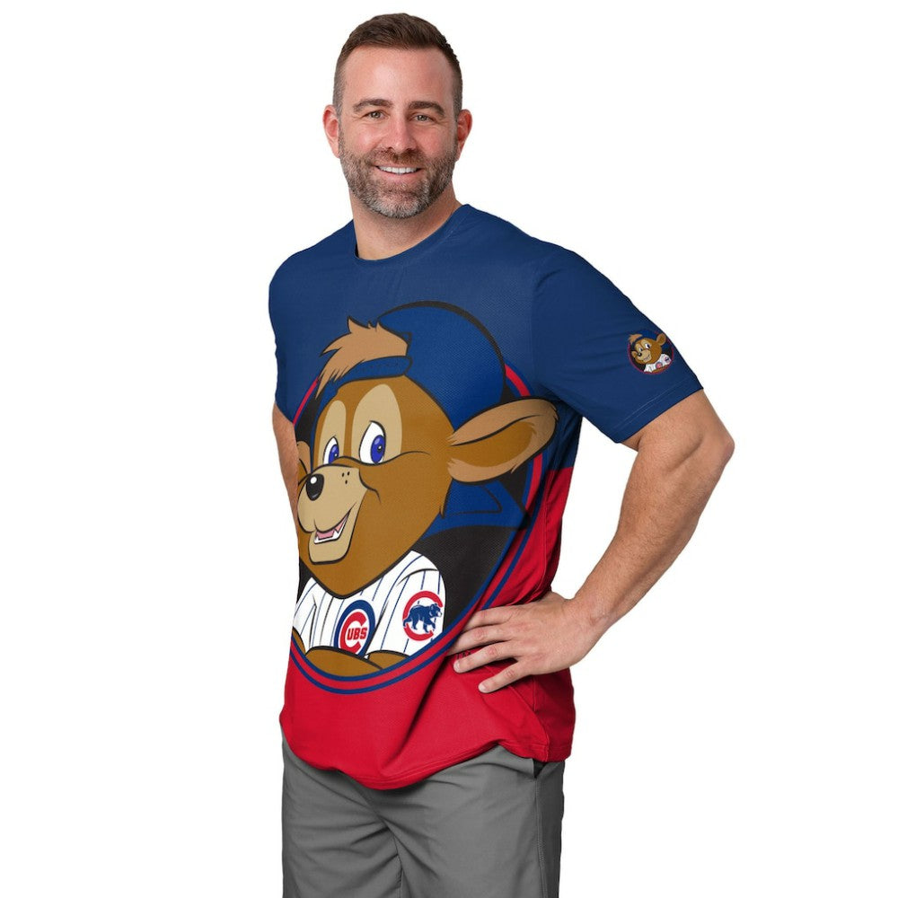 Chicago Cubs FOCO Big Logo Mascot T-Shirt - Royal/Red T-shirts