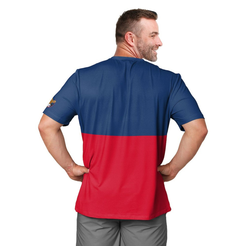 Chicago Cubs FOCO Big Logo Mascot T-Shirt - Royal/Red T-shirts