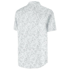 Atlanta Braves Antigua Palm Tree Spring Training Lush Button-Up Shirt - White