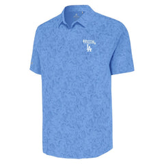 Los Angeles Dodgers Antigua Cactus Spring Training Lush Button-Up Shirt - Powder Blue