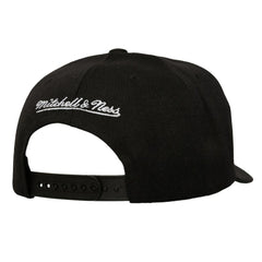 NHL Washington Capitals Mitchell & Ness Busted Logo Wordmark Wrap-Around Pro Pinch Adjustable Hat - Black