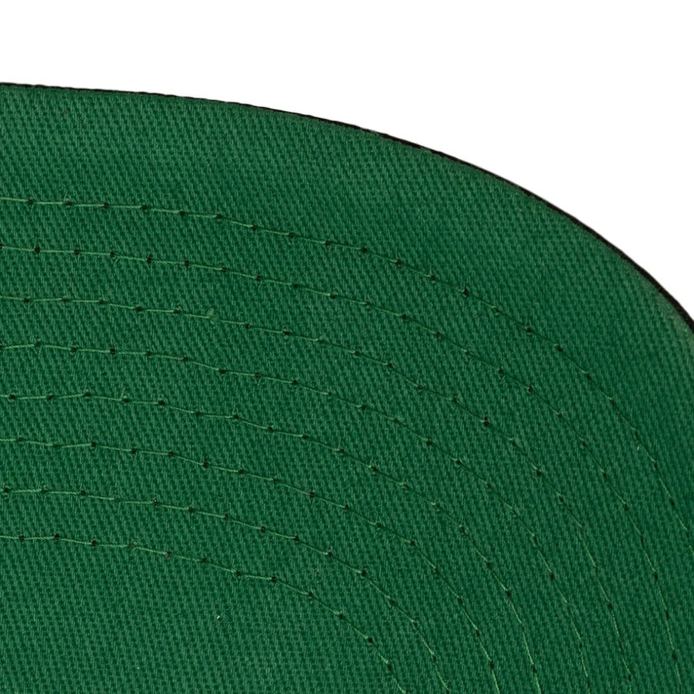 NHL New York Rangers Mitchell & Ness Busted Logo Wordmark Wrap-Around Pro Pinch Adjustable Hat - Black