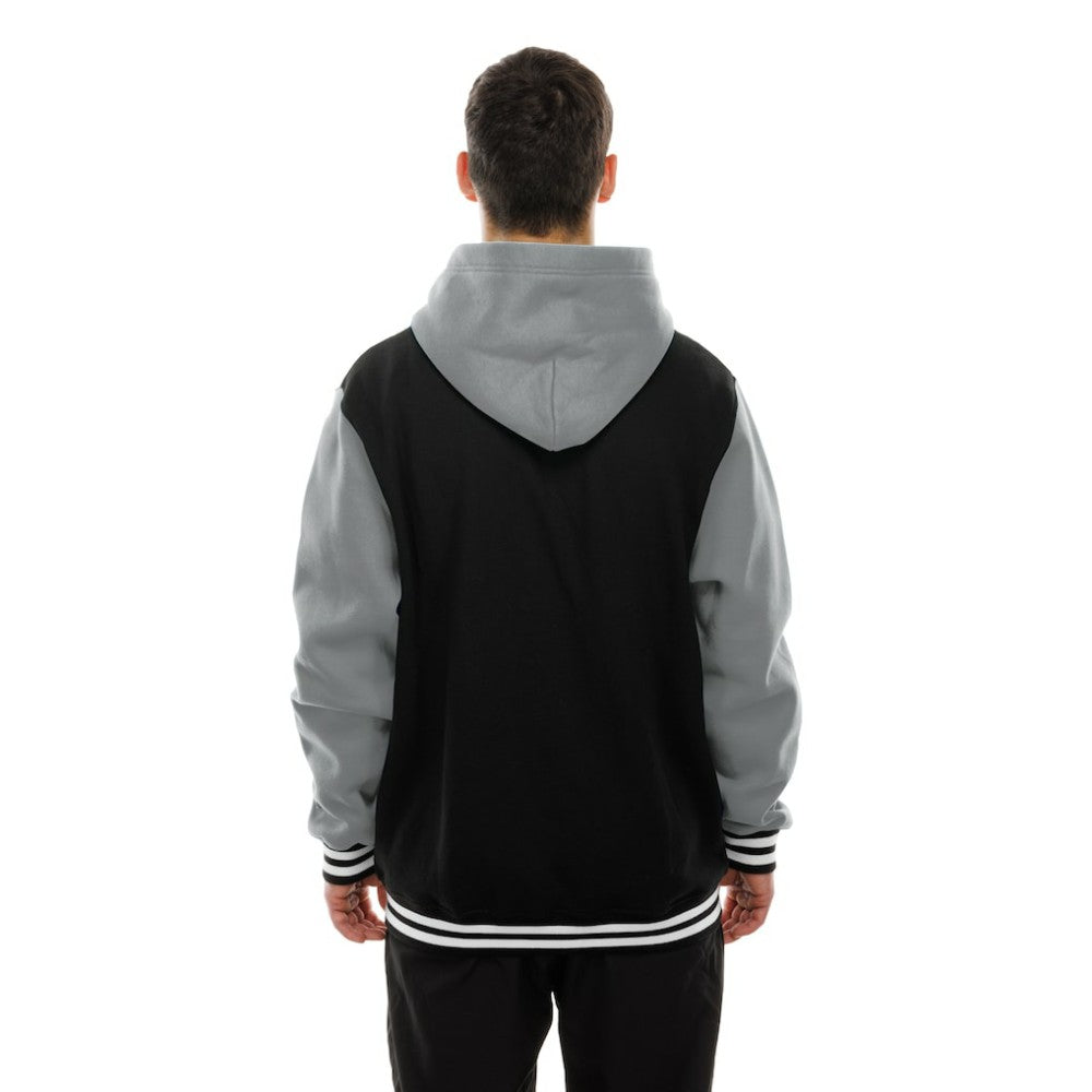 NHL Vegas Golden Knights New Era Full-Snap Fleece Hoodie Jacket - Black/Grey