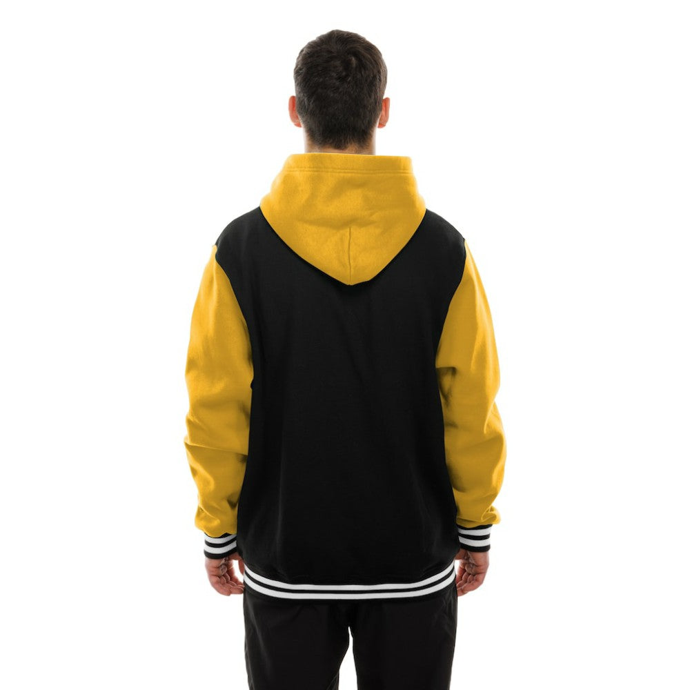 NHL Pittsburgh Penguins New Era Full-Snap Fleece Hoodie Jacket - Black/Gold