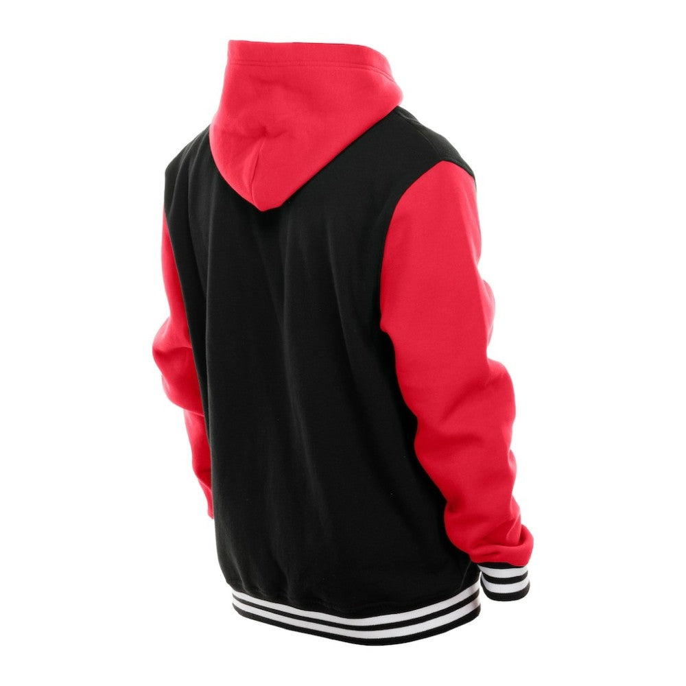 NHL Detroit Red Wings New Era Full-Snap Fleece Hoodie Jacket - Black/Red