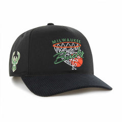 Milwaukee Bucks '47 Nothing But Net Hitch Adjustable Hat Black
