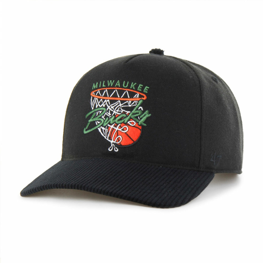 Milwaukee Bucks '47 Nothing But Net Hitch Adjustable Hat Black