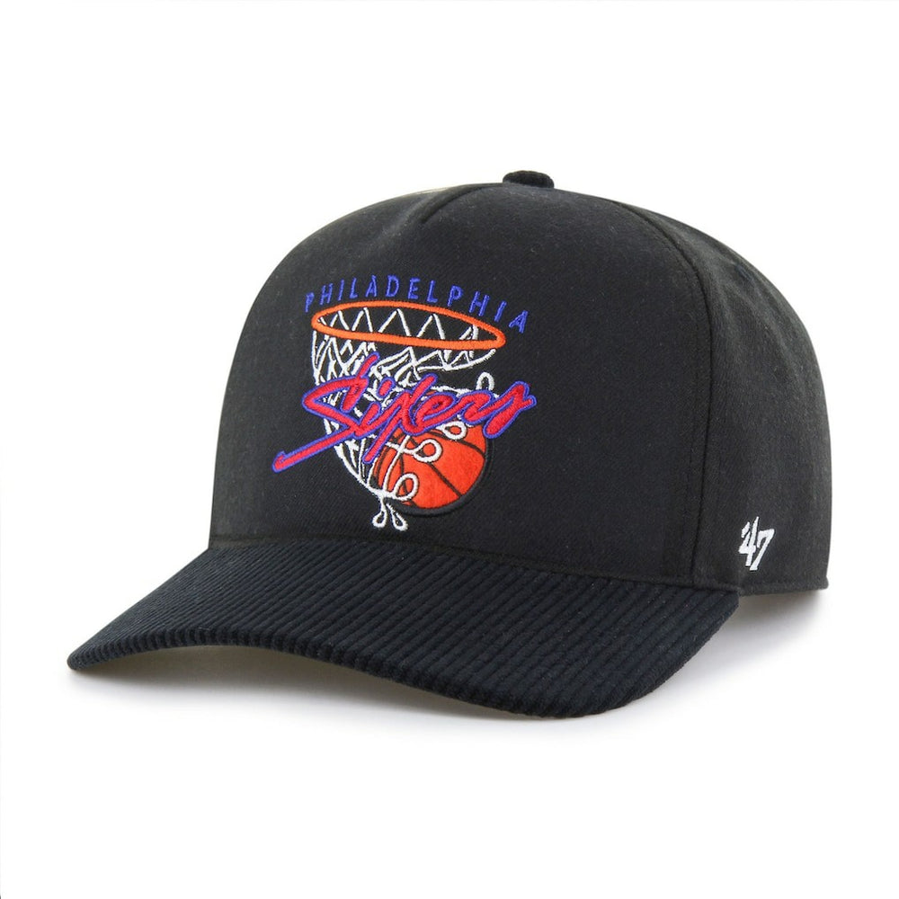 Philadelphia 76ers '47 Nothing But Net Hitch Adjustable Hat Black