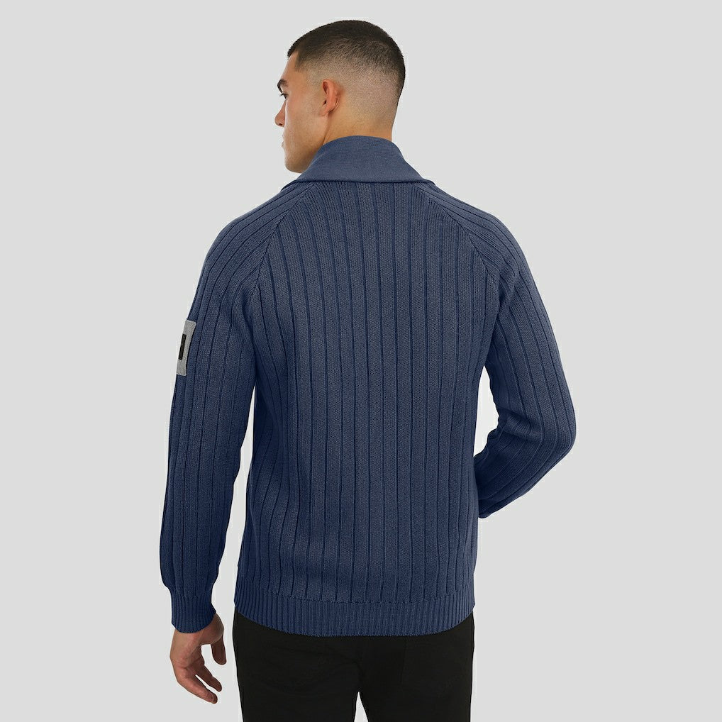 Dallas Cowboys J. Palmer The Playmaker Cardigan Raglan Sweater Navy