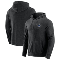 Dallas Cowboys J. Palmer Players Lounge Tri-Blend Full-Zip Hoodie Dark Heather Gray