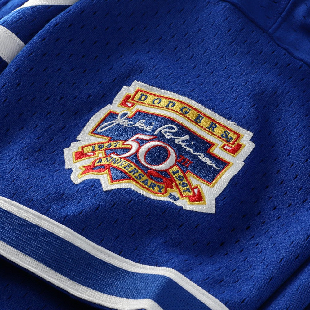 Hideo Nomo Los Angeles Dodgers Mitchell & Ness Cooperstown Collection Mesh Batting Practice Button-Up Jersey - Royal Jerseys