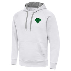 New York Knicks Antigua St. Patrick's Day Victory Raglan Pullover Hoodie White