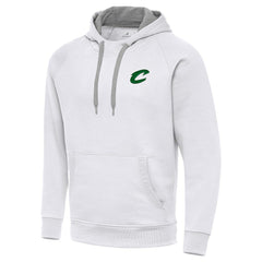 Cleveland Cavaliers Antigua St. Patrick's Day Victory Raglan Pullover Hoodie White