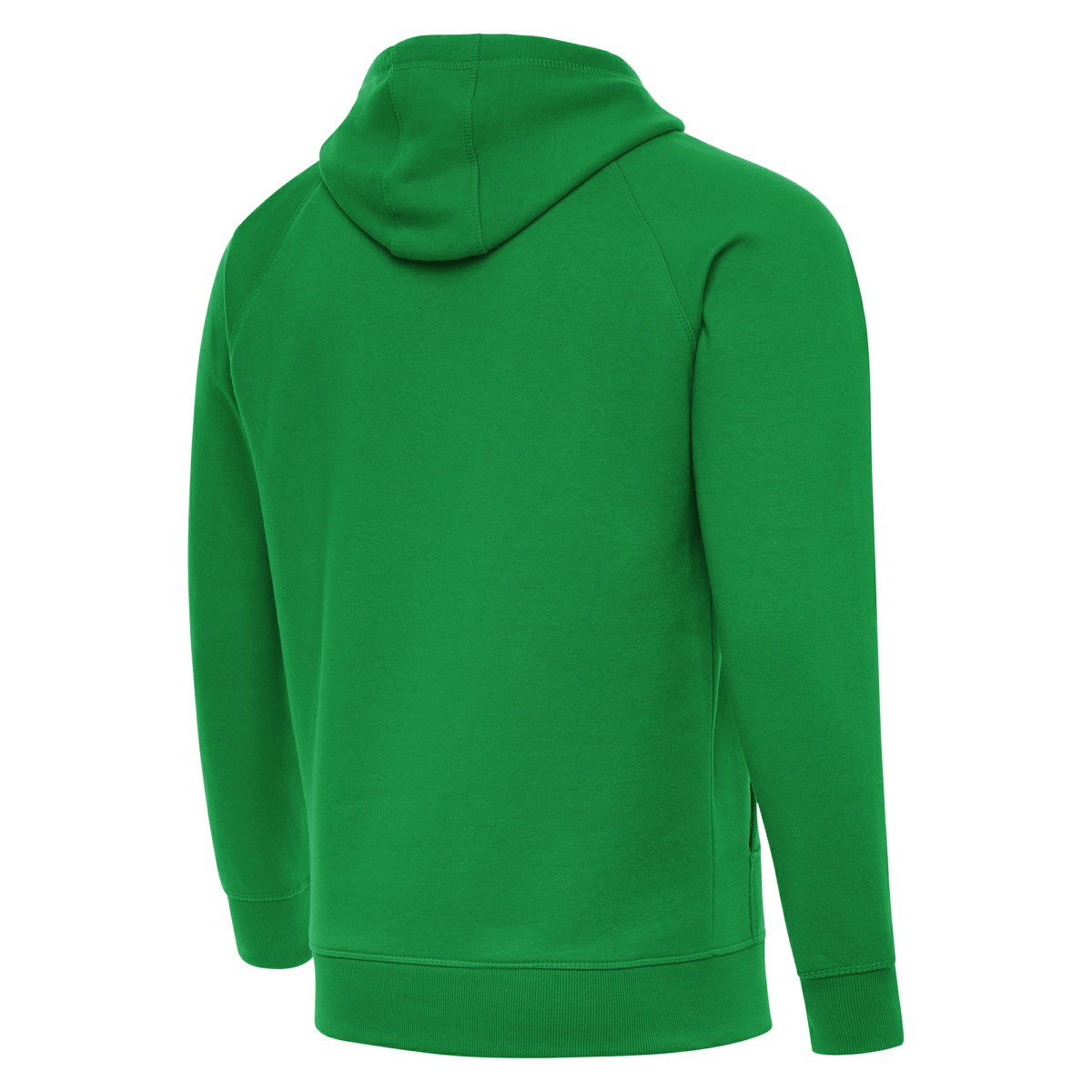 New York Knicks Antigua St. Patrick's Day Victory Raglan Pullover Hoodie Kelly Green
