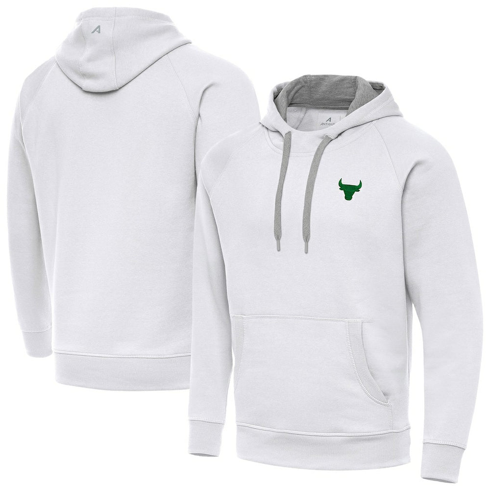 Chicago Bulls Antigua St. Patrick's Day Victory Raglan Pullover Hoodie White