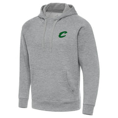 Cleveland Cavaliers Antigua St. Patrick's Day Victory Raglan Pullover Hoodie Heather Gray