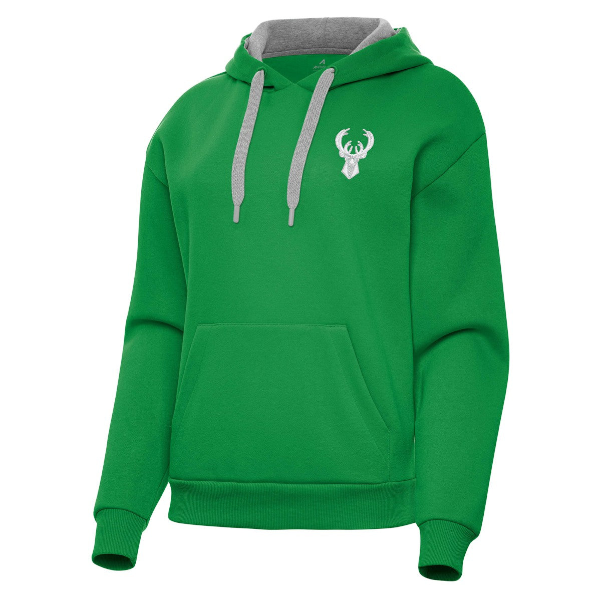 Milwaukee Bucks Antigua Women's St. Patrick's Day Victory Pullover Hoodie Kelly Green