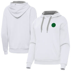 Golden State Warriors Antigua Women's St. Patrick's Day Victory Pullover Hoodie White