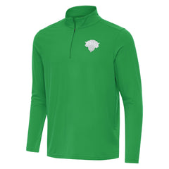 New York Knicks Antigua St. Patrick's Day Intent Quarter-Zip Jacket Kelly Green