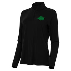 Los Angeles Lakers Antigua Women's St. Patrick's Day Intent Quarter-Zip Top Black