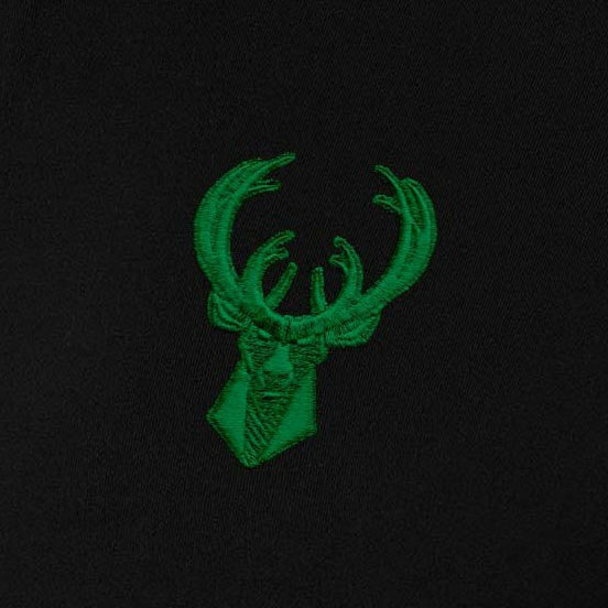 Milwaukee Bucks Antigua Women's St. Patrick's Day Intent Quarter-Zip Top Black
