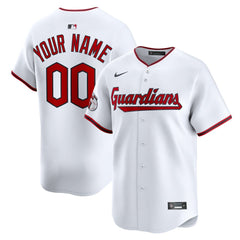 Cleveland Guardians Nike Home Limited Custom Jersey - White Jerseys