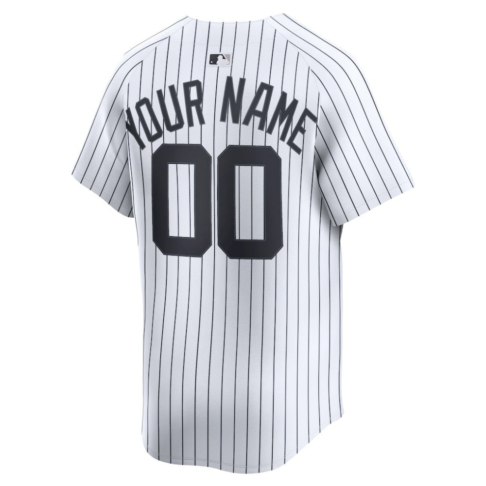 New York Yankees Nike Home Limited Custom Jersey - White Jerseys