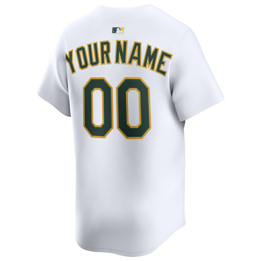 Athletics Nike Home Limited Custom Jersey - White Jerseys