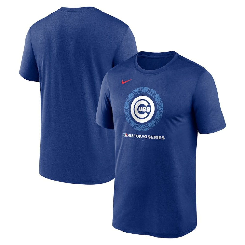 Chicago Cubs Nike 2025 MLB World Tour: Tokyo Series Legend Logo Performance T-Shirt - Royal T-shirts