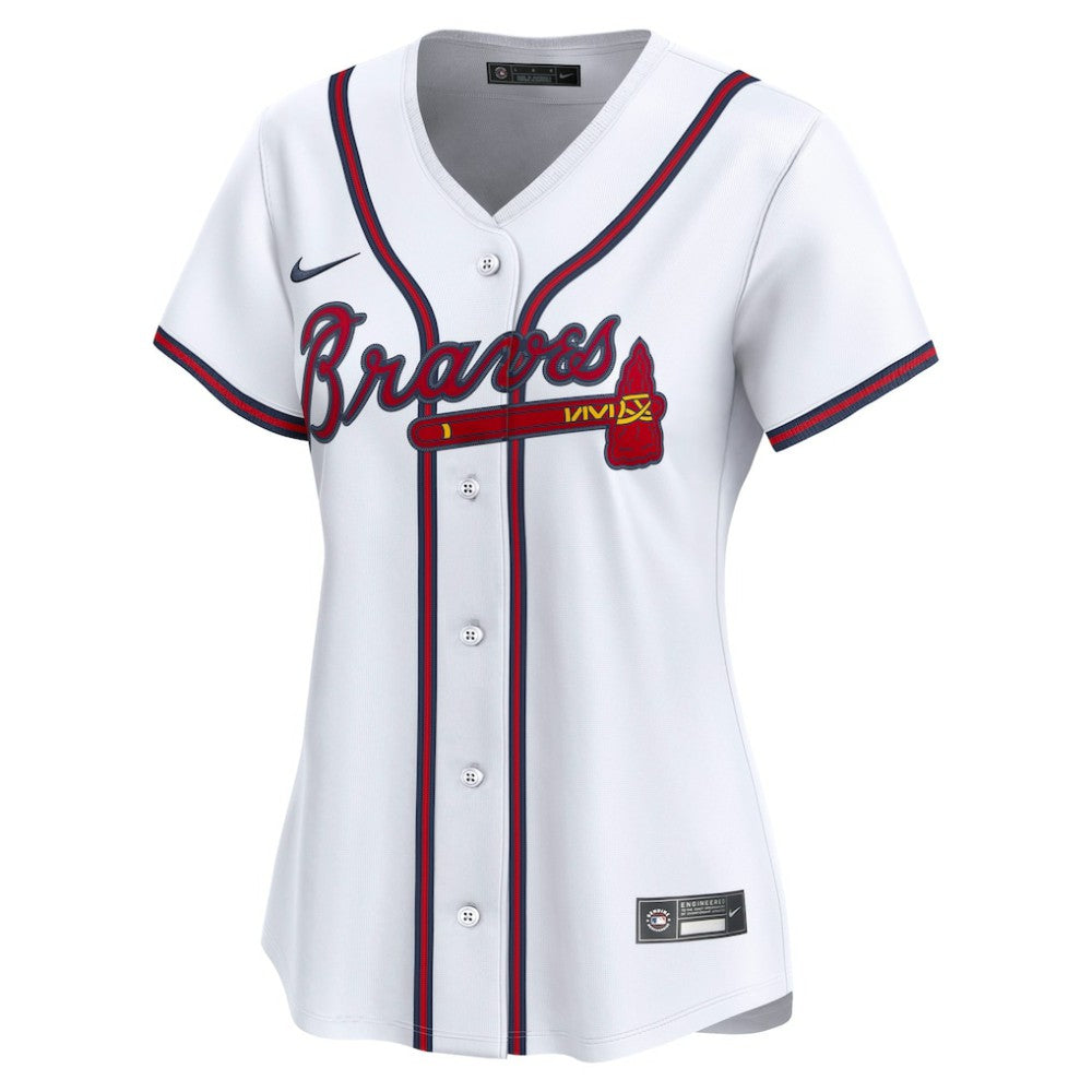 Atlanta Braves Nike Women's Home Limited Custom Jersey - White Jerseys