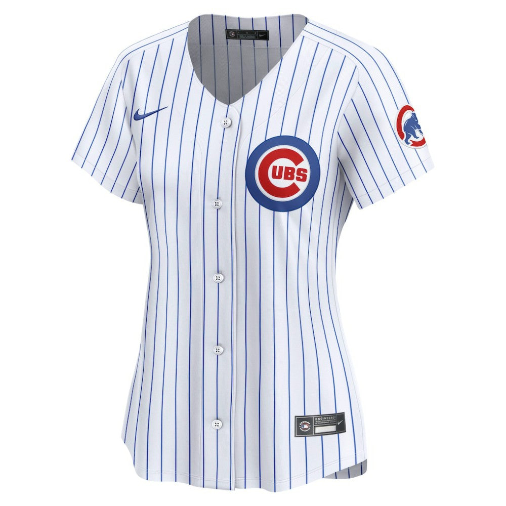 Chicago Cubs Nike Women's Home Limited Custom Jersey - White Jerseys