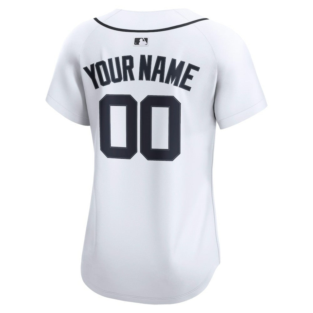 Detroit Tigers Nike Women's Home Limited Custom Jersey - White Jerseys