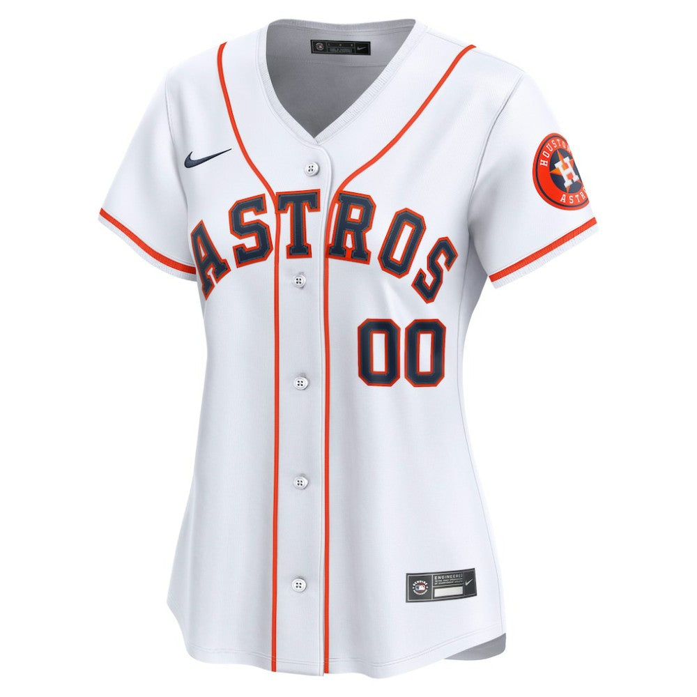Houston Astros Nike Women's Home Limited Custom Jersey - White Jerseys