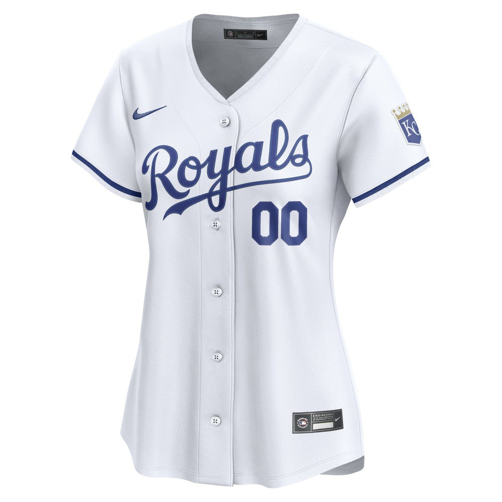 Kansas City Royals Nike Women's Home Limited Custom Jersey - White Jerseys